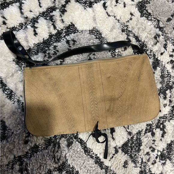 Jean Paul Gaultier Tan and Black Clutch